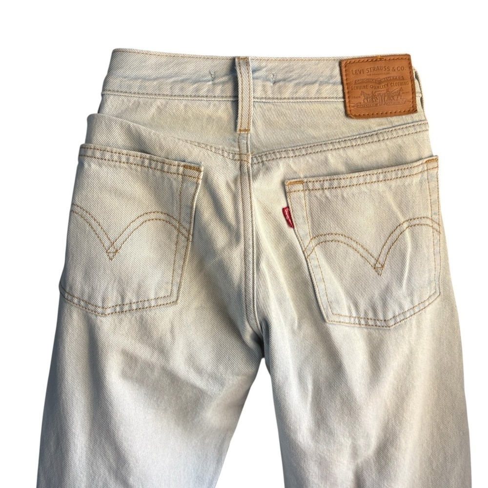 Levi's Women's Light Blue wedgie Straight Leg Jeans button fly sz 25 preloved - Picture 6 of 12
